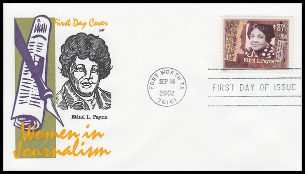 3665 - 3668 / 37c Women Journalist Set of 4 House of Farnam 2002 First Day Covers