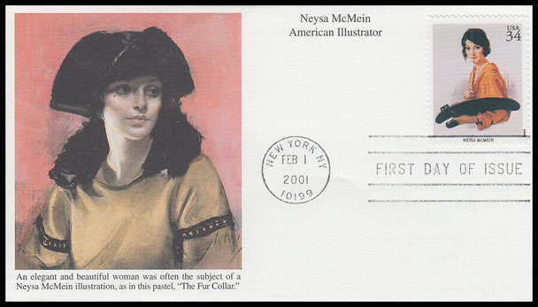 3502a-t / 34c American Illustrators Set of 20 Mystic 2001 First Day Covers