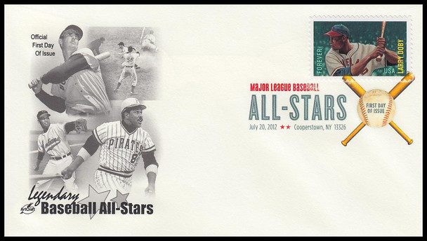 4694 - 4697 / 45c Major League Baseball All-Stars Coopertown Postmark Set of 4 Digital Color Postmark (DCP) Artcraft 2012 FDCs