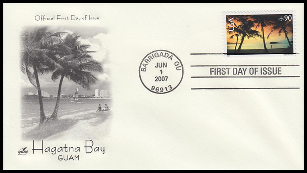 C143 / 90c Hagatna Bay , Guam Airmail Artcraft 2007 First Day Cover