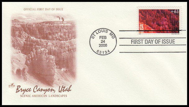 C139 / 63c Bryce Canyon Airmail Artcraft 2006 First Day Cover