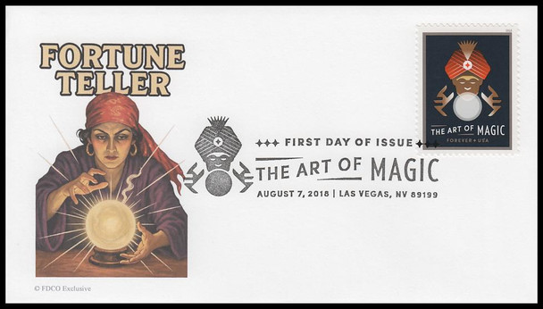 5301 - 5305 / 50c The Art of Magic 2018 Set of 5 FDCO Exclusive FDCs