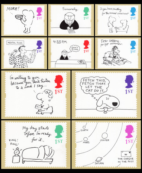 Greetings - Cartoons 1996 Set of 10 British PHQ Cards #GS4