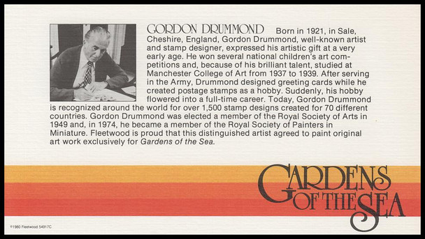 1830a / 15c Coral Reef 1980 Set of 4 All Corners Plate Blocks Fleetwood First Day Covers