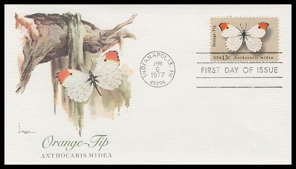 1712 - 1715 / 13c Butterflies Set of 4 Fleetwood 1977 First Day Covers #2
