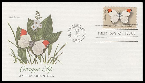 1712 - 1715 / 13c Butterflies Set of 4 Fleetwood 1977 First Day Covers #2