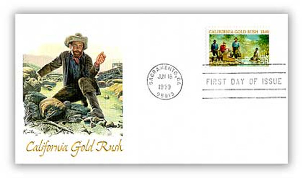 3316 / 33c California 1849 Gold Rush 1999 Fleetwood First Day Cover