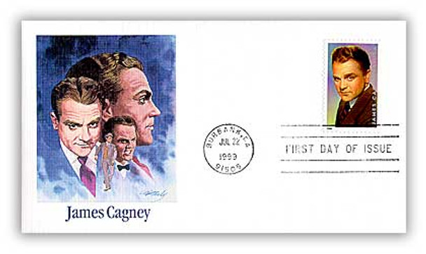 3329 / 33c James Cagney : Legends of Hollywood 1999 Fleetwood FDC
