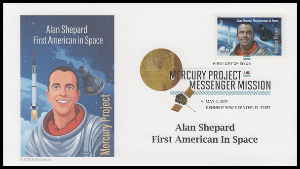 4527 - 4528 / 44c Mercury Mission 2011 Set of 2 Digital Color Postmark FDCO Exclusive FDCs