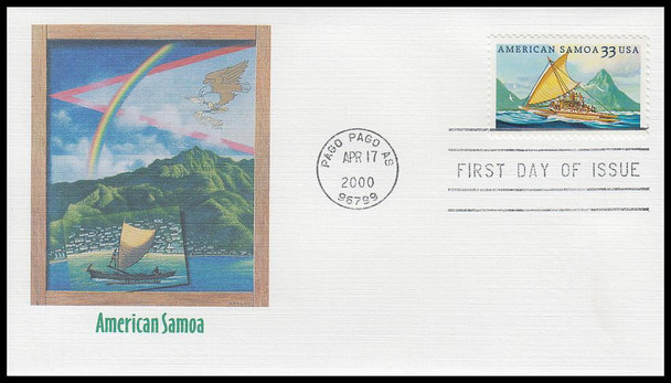 3389 / 33c American Samoa 2000 Fleetwood First Day Cover