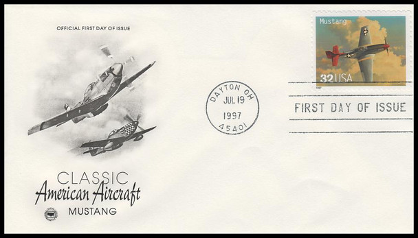 3142a - t / 32c Classic American Aircraft Set of 20 PCS 1997 First Day Covers
