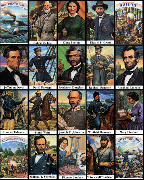 UX200 - UX219 / 20c Civil War 1995 Set of 20 FDCO Exclusive ADD-ON Postal Card FDCs