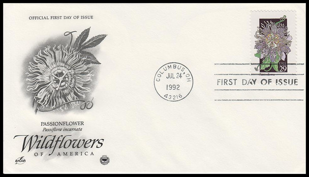 2647 - 2696 / 29c Wildflowers of the 50 States 1992 Set of 50 PCS / Artcraft First Day Covers