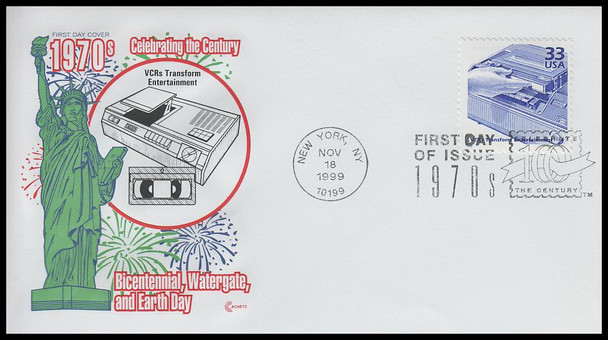 3189a-o / 33c Celebrate The Century ( CTC ) 1970s Set of 15 Cover Craft Cachet Limited Edition First Day Covers with Text Insert Cards