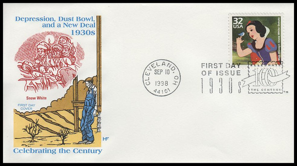 3185a-o / 32c Celebrate The Century ( CTC ) 1930s Set of 15 House of Farnam First Day Covers
