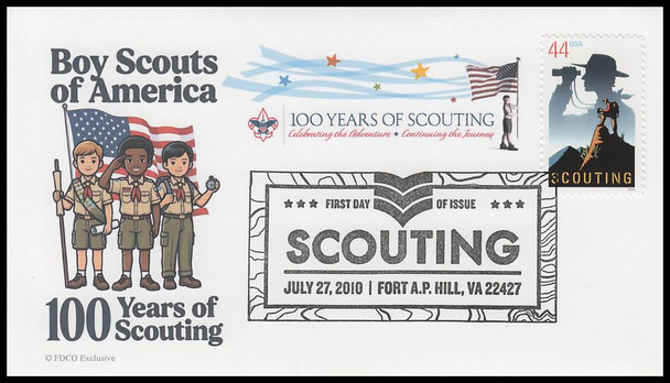 4472 / 44c Scouting : Boy Scouts 2010 FDCO Exclusive First Day Cover
