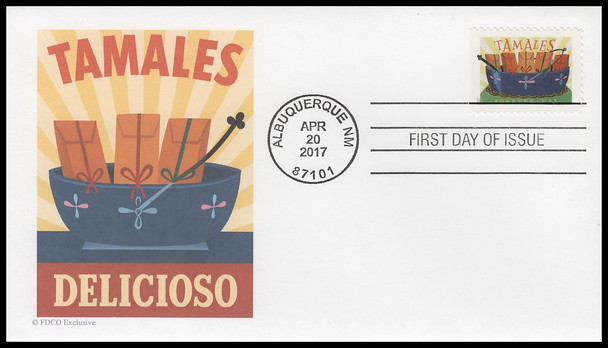 5192 - 5197 / 49c Delicioso 2017 Set of 6 FDCO Exclusive First Day Covers