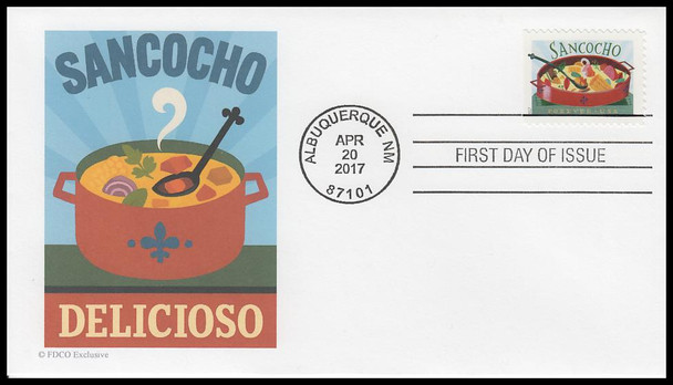 5192 - 5197 / 49c Delicioso 2017 Set of 6 FDCO Exclusive First Day Covers
