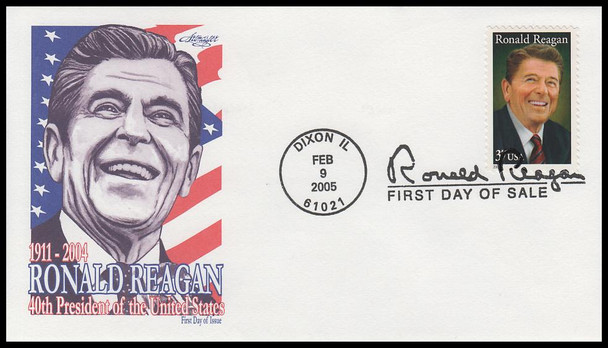 3897 / 37c Ronald Reagan Dixon, IL Postmark 2005 Artmaster First Day Cover
