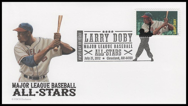 4694 - 4697 / 45c Major League Baseball All-Stars Different Postmarks Set of 4 FDCO Exclusive 2012 First Day Covers
