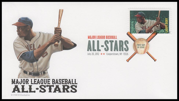 4694 - 4697 / 45c Major League Baseball All-Stars Cooperstown, NY Digital Color Postmark (DCP) 2012 Set of 4 FDCO Exclusive FDCs