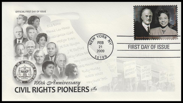 4384a - f  / 42c Civil Rights Pioneers 2009 Set of 6 Artcraft First Day Covers