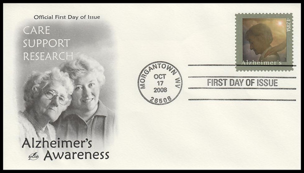 4358 / 42c Alzheimer's Awareness 2008 Artcraft First Day Cover
