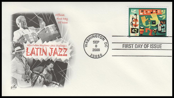 4349 / 42c Latin Jazz 2008 Artcraft First Day Cover