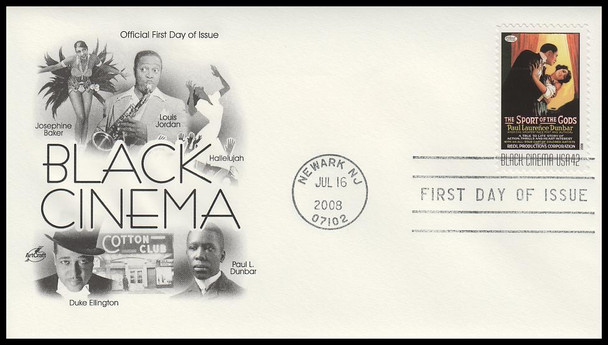4336 - 4340 / 42c Vintage Black Cinema 2008 Set of 5 Artcraft First Day Covers