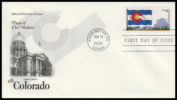 4273 - 4282 / 42c Flags of Our Nation 2008 Set of 10 Artcraft First Day Covers