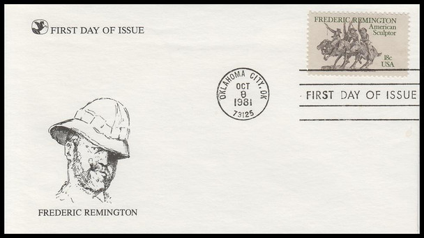 1934 / 18c Frederic Remington 1981 Reader's Digest FDC