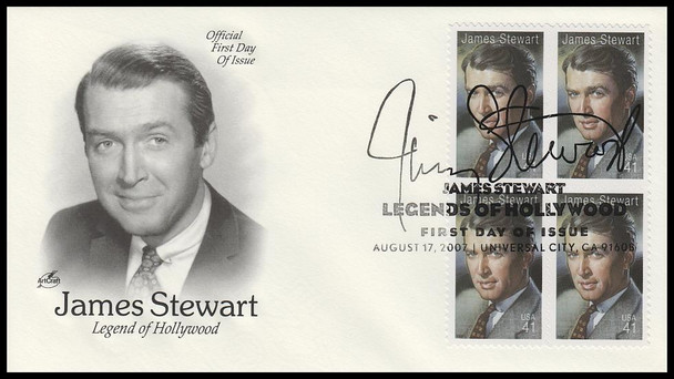 4197 / 41c James " Jimmy " Stewart Block 2007 Artcraft 2007 First Day Cover