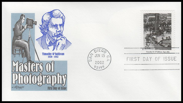 3649 a - t / 37c Masters of American Photography 2002 Set of 20 Artmaster First Day Covers