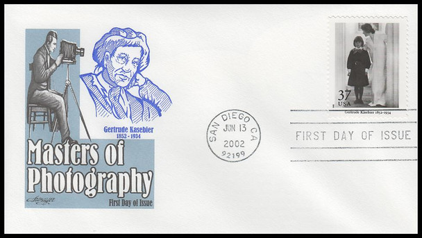 3649 a - t / 37c Masters of American Photography 2002 Set of 20 Artmaster First Day Covers