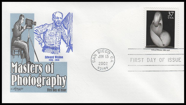 3649 a - t / 37c Masters of American Photography 2002 Set of 20 Artmaster First Day Covers
