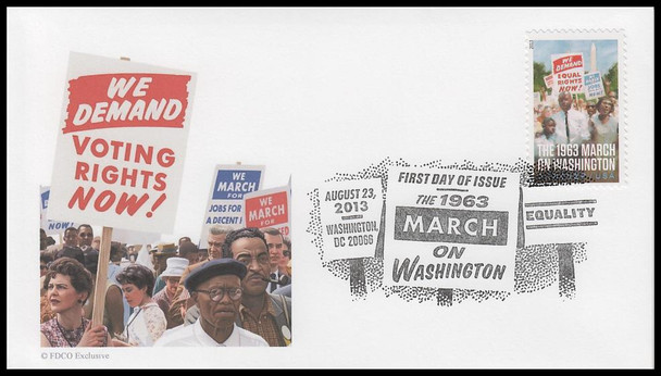 4804 / 46c March on Washington : Civil Rights 2013 FDCO Exclusive FDC
