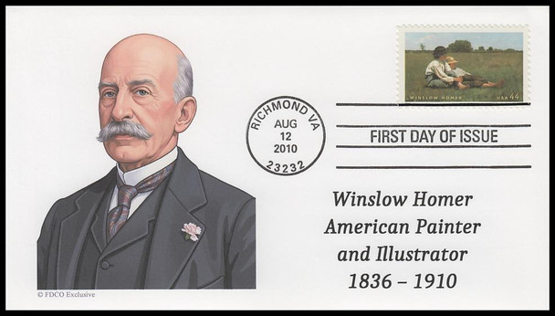4473 / 44c Winslow Homer 2010 FDCO Exclusive First Day Cover