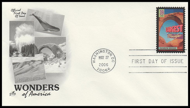4033 - 4072 / 39c Wonders of America 2006 Non-Pictorial Postmark Set of 40 Artcraft First Day Covers