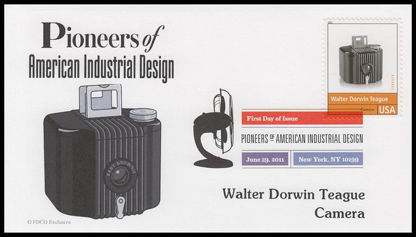 4546 a-l / 44c Pioneers of American Industrial Design 2011 Set of 12 Digital Color Postmark FDCO Exclusive First Day Covers