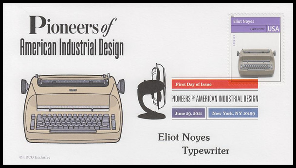 4546 a-l / 44c Pioneers of American Industrial Design 2011 Set of 12 Digital Color Postmark FDCO Exclusive First Day Covers