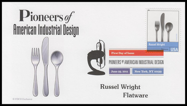 4546 a-l / 44c Pioneers of American Industrial Design 2011 Set of 12 Digital Color Postmark FDCO Exclusive First Day Covers