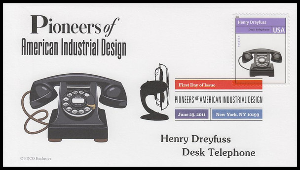 4546 a-l / 44c Pioneers of American Industrial Design 2011 Set of 12 Digital Color Postmark FDCO Exclusive First Day Covers