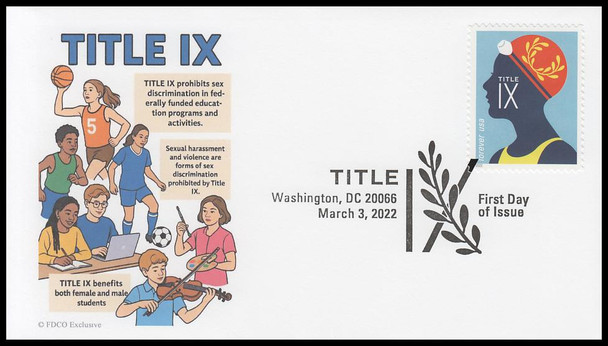 5668 - 5671 / 60c Title IX 2022 Set of 4 FDCO Exclusive First Day Covers