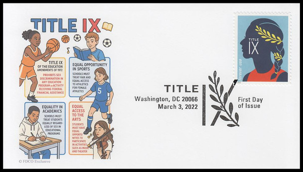 5668 - 5671 / 60c Title IX 2022 Set of 4 FDCO Exclusive First Day Covers
