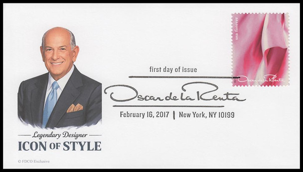 5173a-k / 49c Oscar de la Renta 2017 Set of 11 FDCO Exclusive First Day Covers
