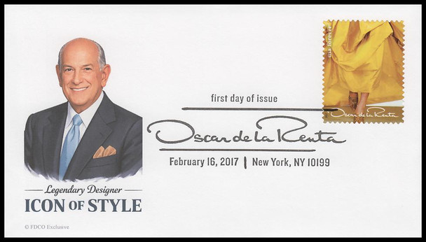 5173a-k / 49c Oscar de la Renta 2017 Set of 11 FDCO Exclusive First Day Covers