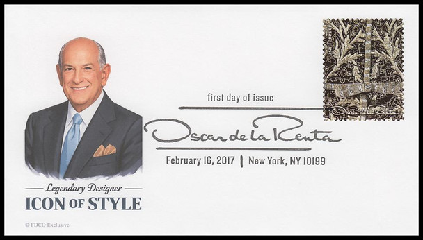 5173a-k / 49c Oscar de la Renta 2017 Set of 11 FDCO Exclusive First Day Covers