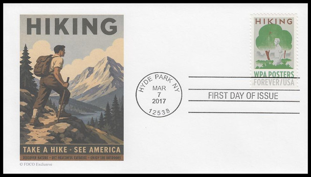 5180 - 5189 / 49c WPA Posters 2017 Set of 10 FDCO Exclusive First Day Covers