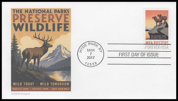 5180 - 5189 / 49c WPA Posters 2017 Set of 10 FDCO Exclusive First Day Covers