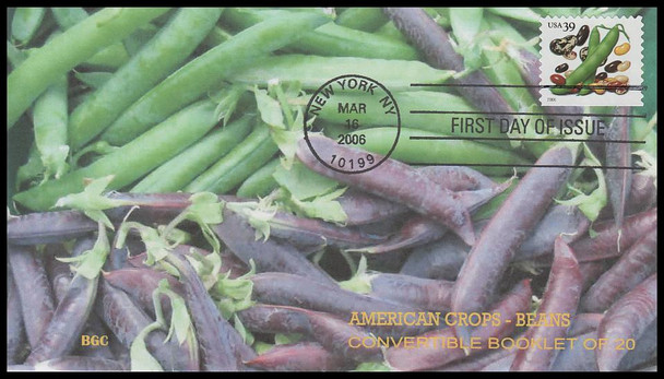 4008 - 4012 / 39c Crops of America PSA Convertible Bklt Singles 2006 Set of 5 BGC Full Color First Day Cover